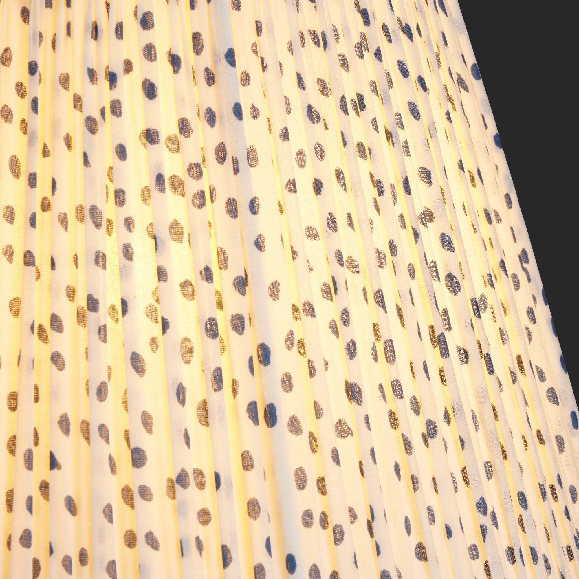 20cm empire shade in blue dotty