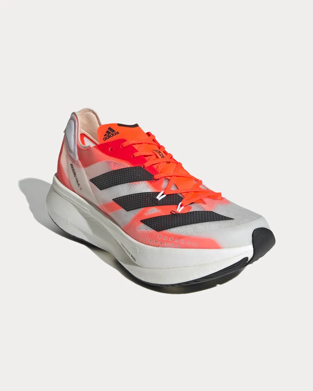 Adizero Prime X Cloud White / Carbon / Solar Red Running Shoes