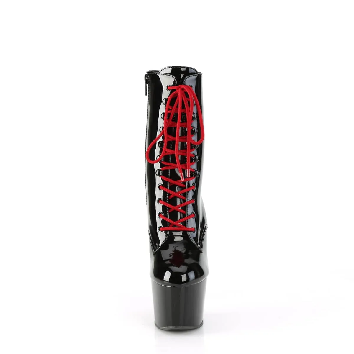 ADORE-1020 Black & Red Calf High Boots