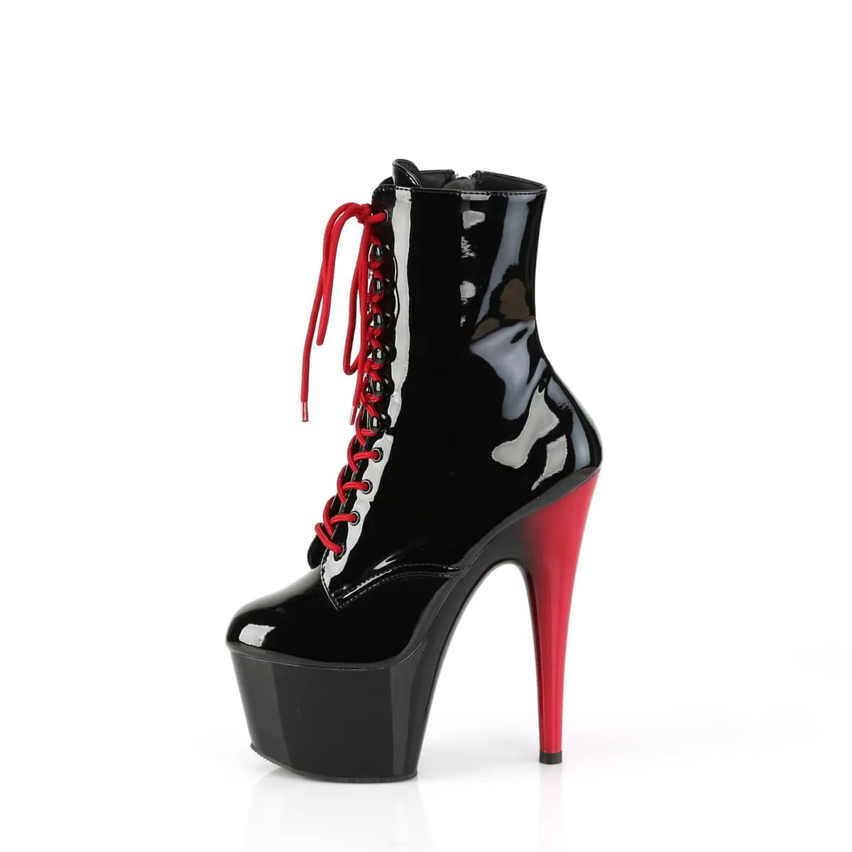ADORE-1020 Black & Red Calf High Boots