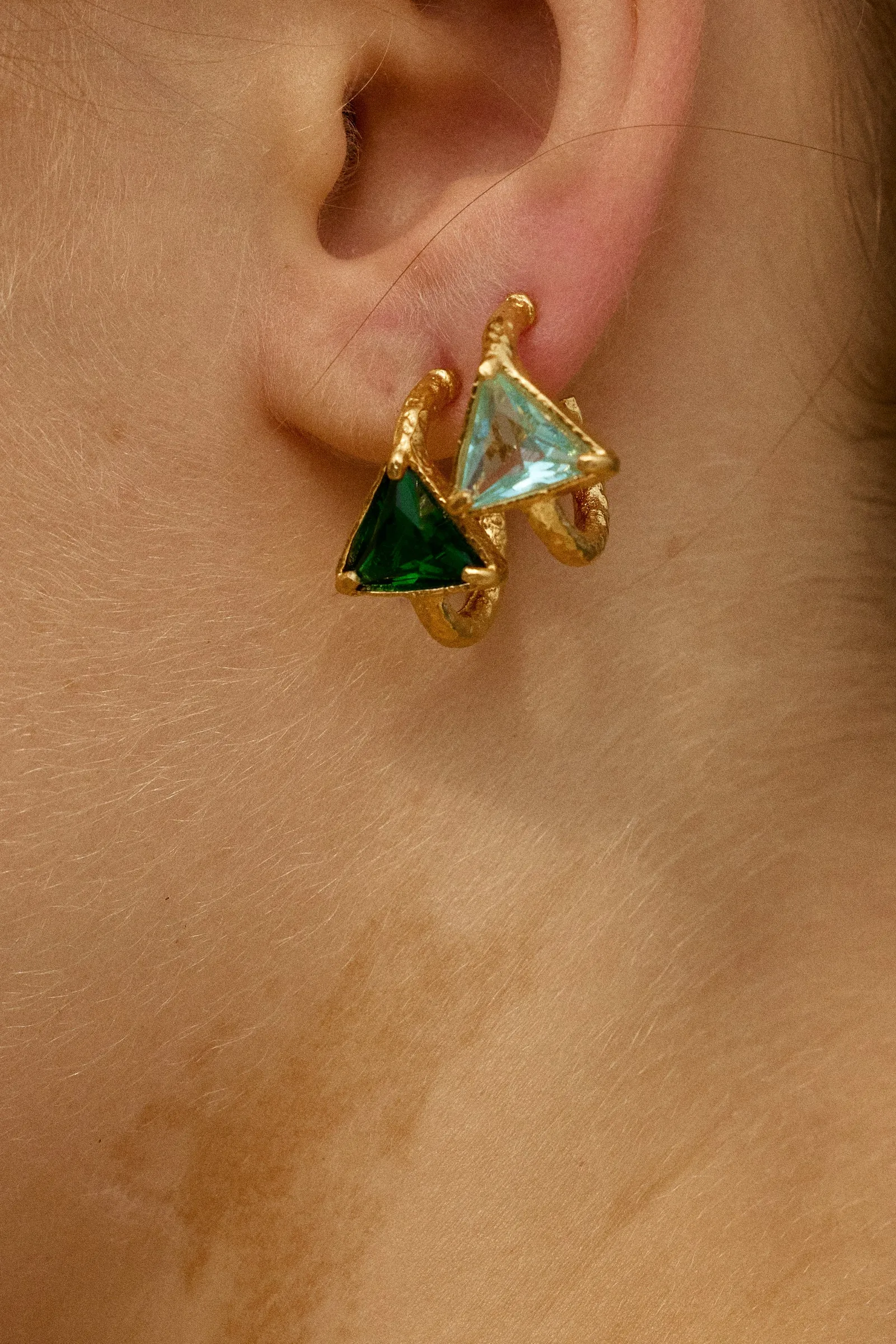 Alexa Hoops Dark Green