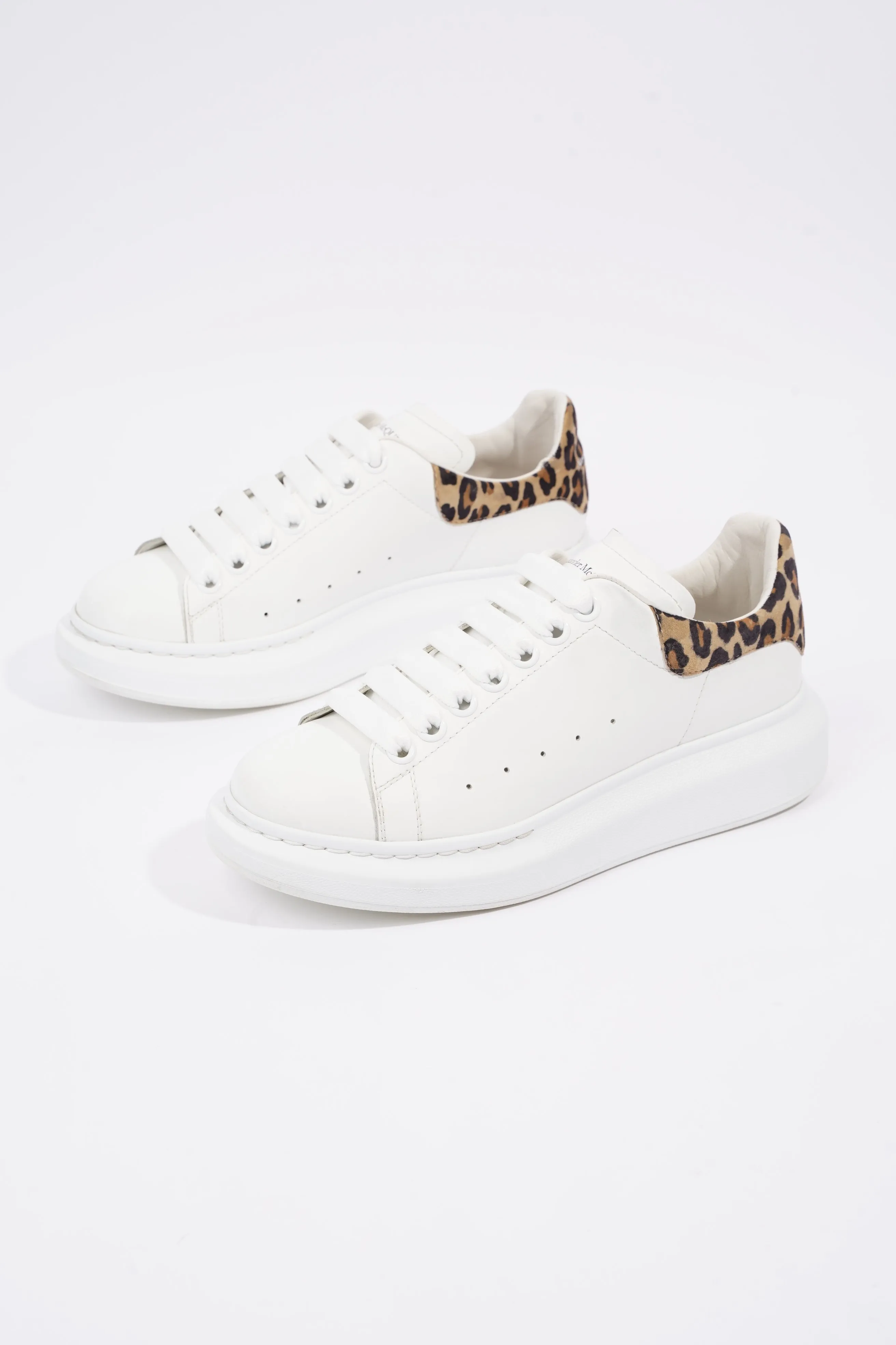 Alexander McQueen Womens Oversized Sneaker Leopard Tab EU 38.5 / UK 5.5