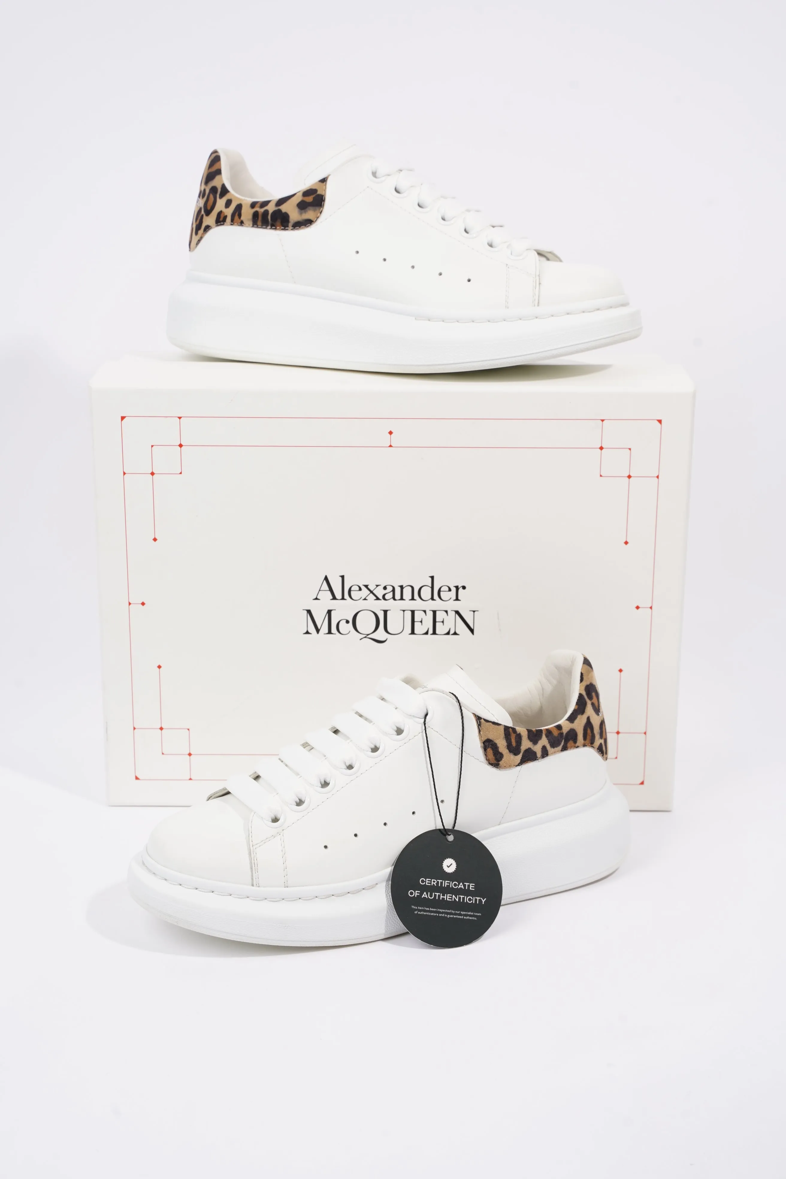 Alexander McQueen Womens Oversized Sneaker Leopard Tab EU 38.5 / UK 5.5