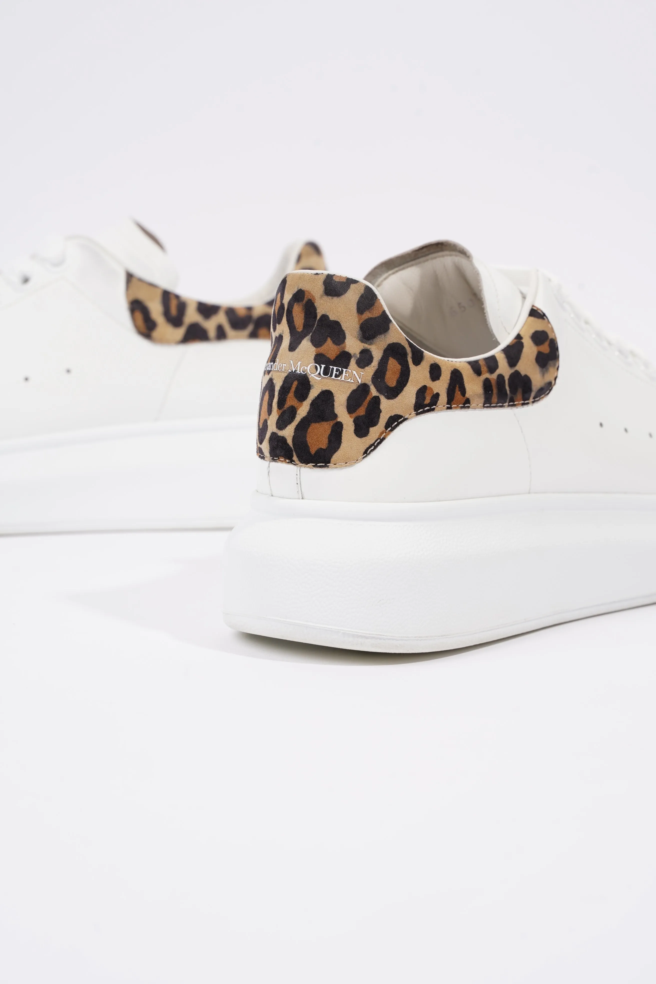 Alexander McQueen Womens Oversized Sneaker Leopard Tab EU 38.5 / UK 5.5