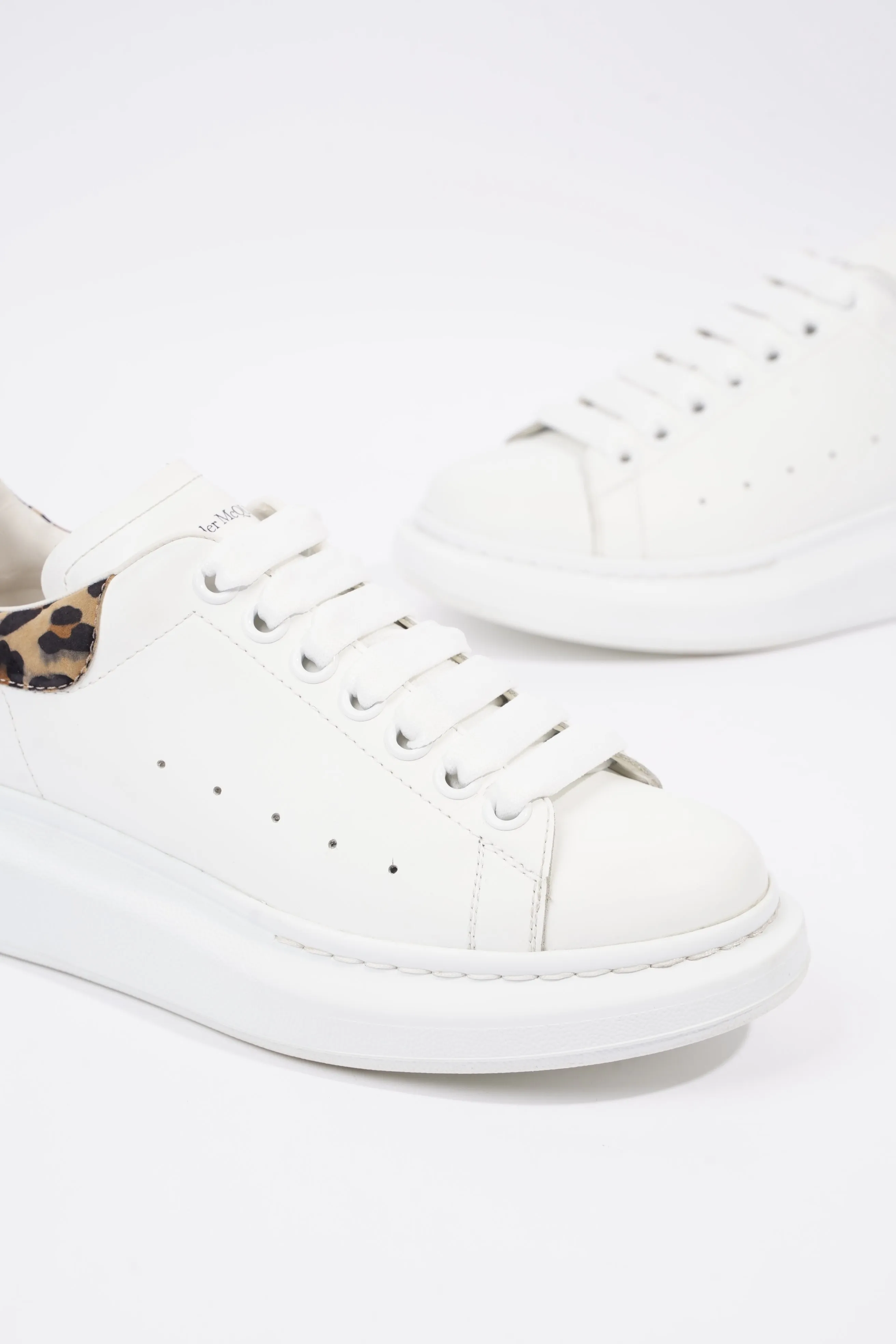 Alexander McQueen Womens Oversized Sneaker Leopard Tab EU 38.5 / UK 5.5