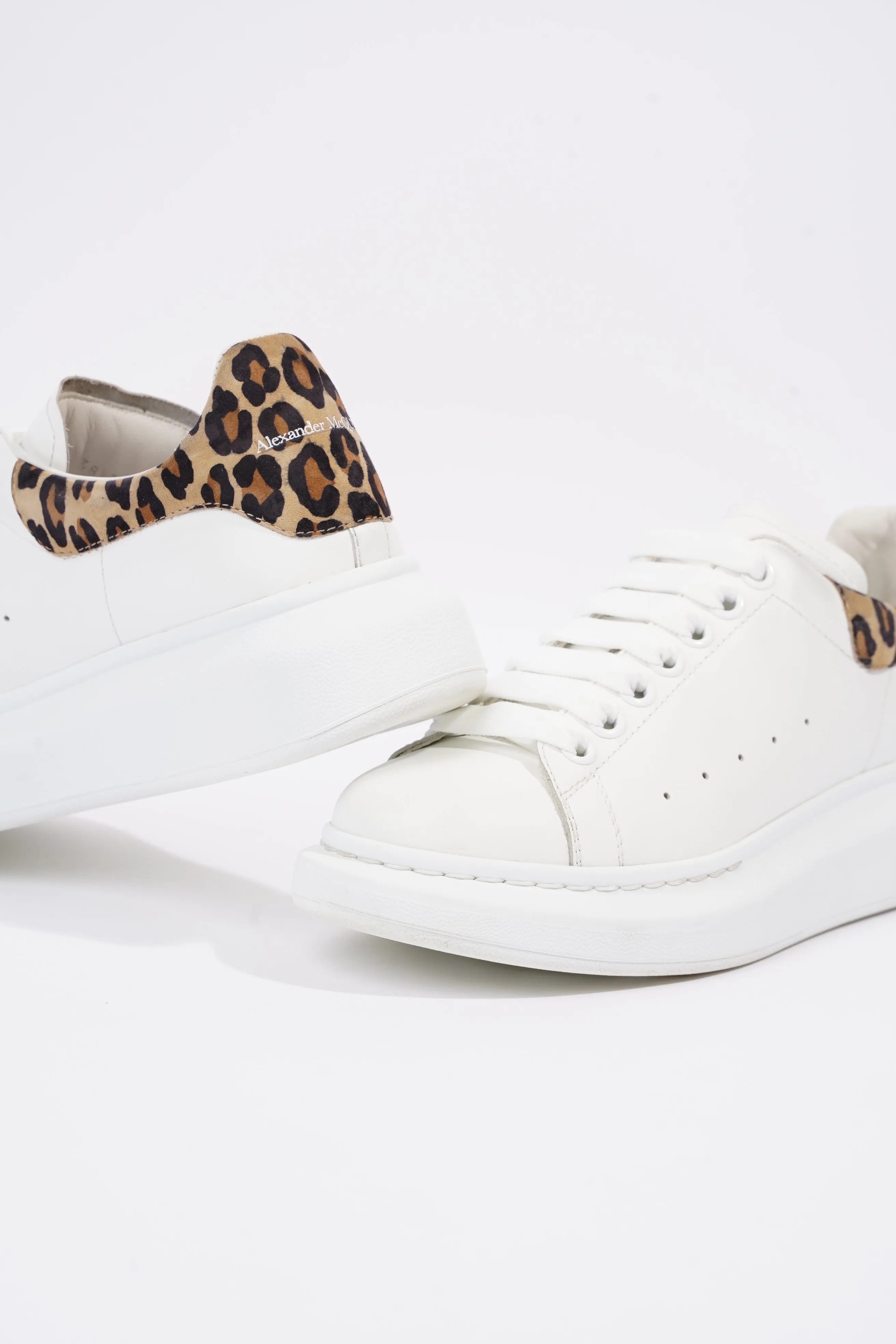 Alexander McQueen Womens Oversized Sneaker Leopard Tab EU 38.5 / UK 5.5