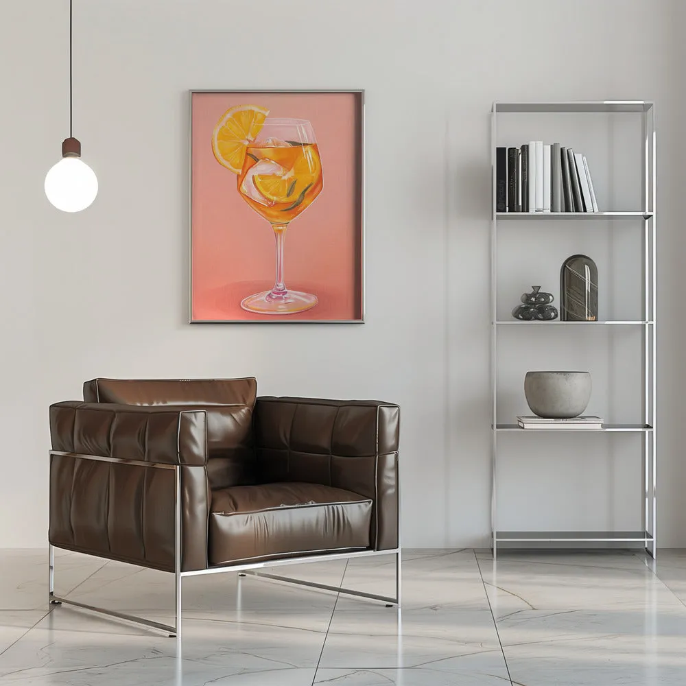 Aperol Spritz - Jolly and Dash - Stretched Canvas, Poster or Fine Art Print