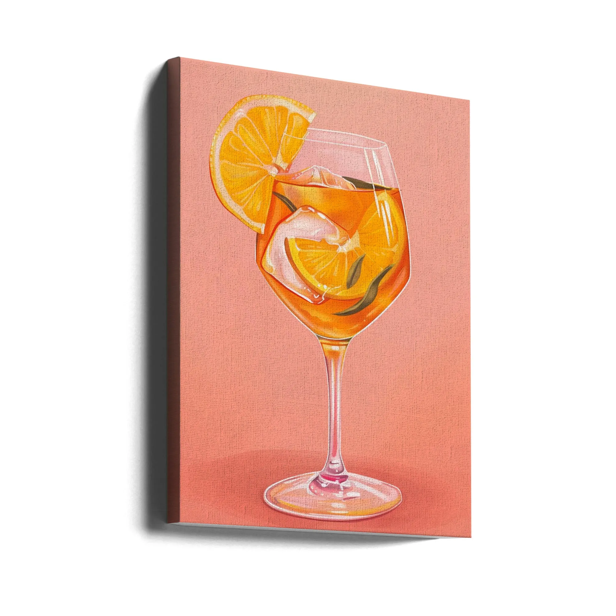 Aperol Spritz - Jolly and Dash - Stretched Canvas, Poster or Fine Art Print