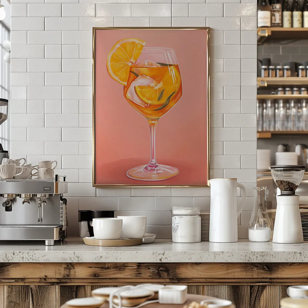 Aperol Spritz - Jolly and Dash - Stretched Canvas, Poster or Fine Art Print