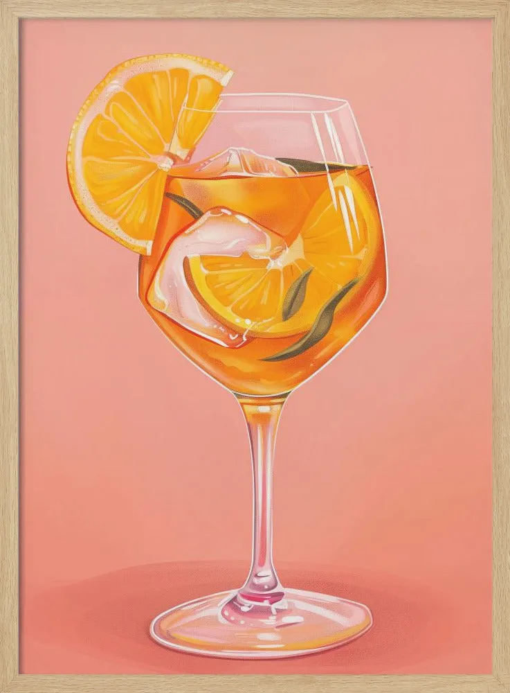 Aperol Spritz - Jolly and Dash - Stretched Canvas, Poster or Fine Art Print