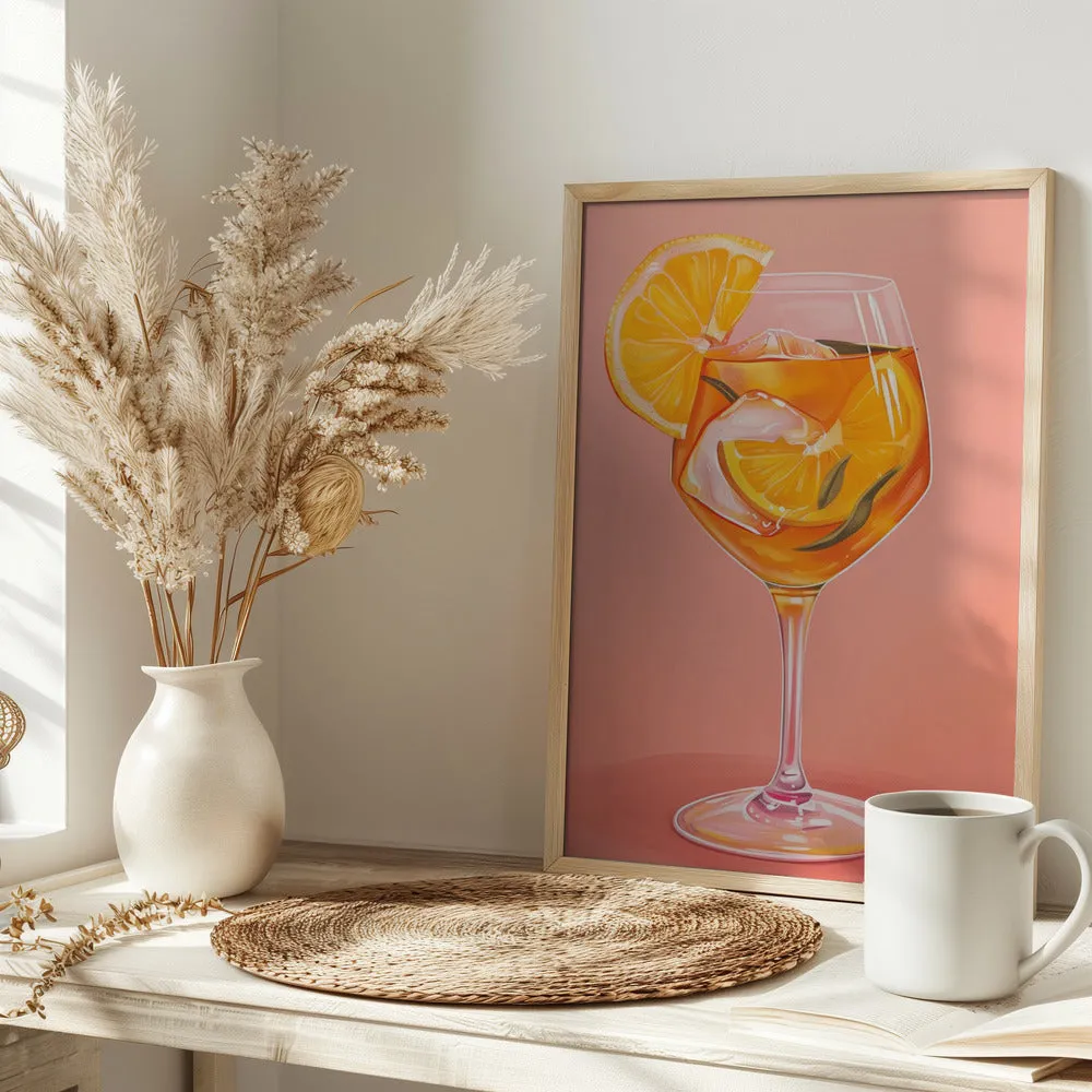 Aperol Spritz - Jolly and Dash - Stretched Canvas, Poster or Fine Art Print