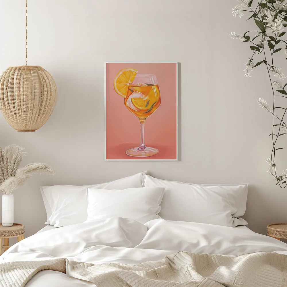 Aperol Spritz - Jolly and Dash - Stretched Canvas, Poster or Fine Art Print
