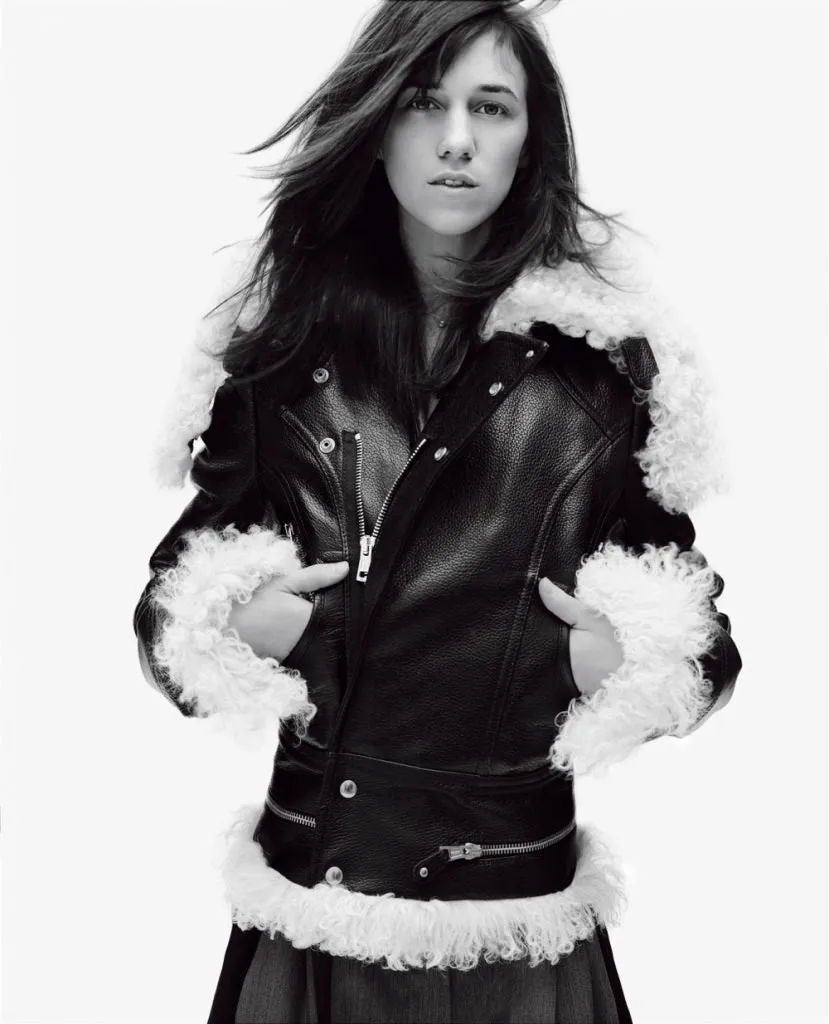 BALENCIAGA BLACK LEATHER & SHEARLING MOTO JACKET 2004