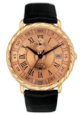 Buccellati Audachron 5114 18K Rose Gold Mens Watch With Papers