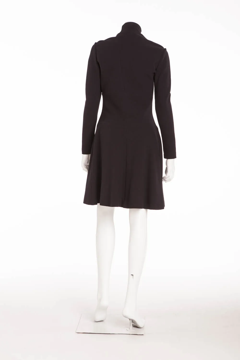 Chanel - Long Sleeve High Neck Dress - FR 38