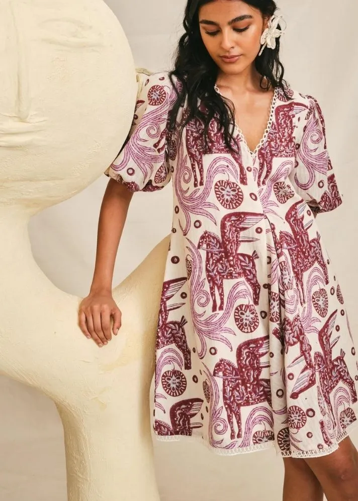 Cheriyal Handloom Mini Dress