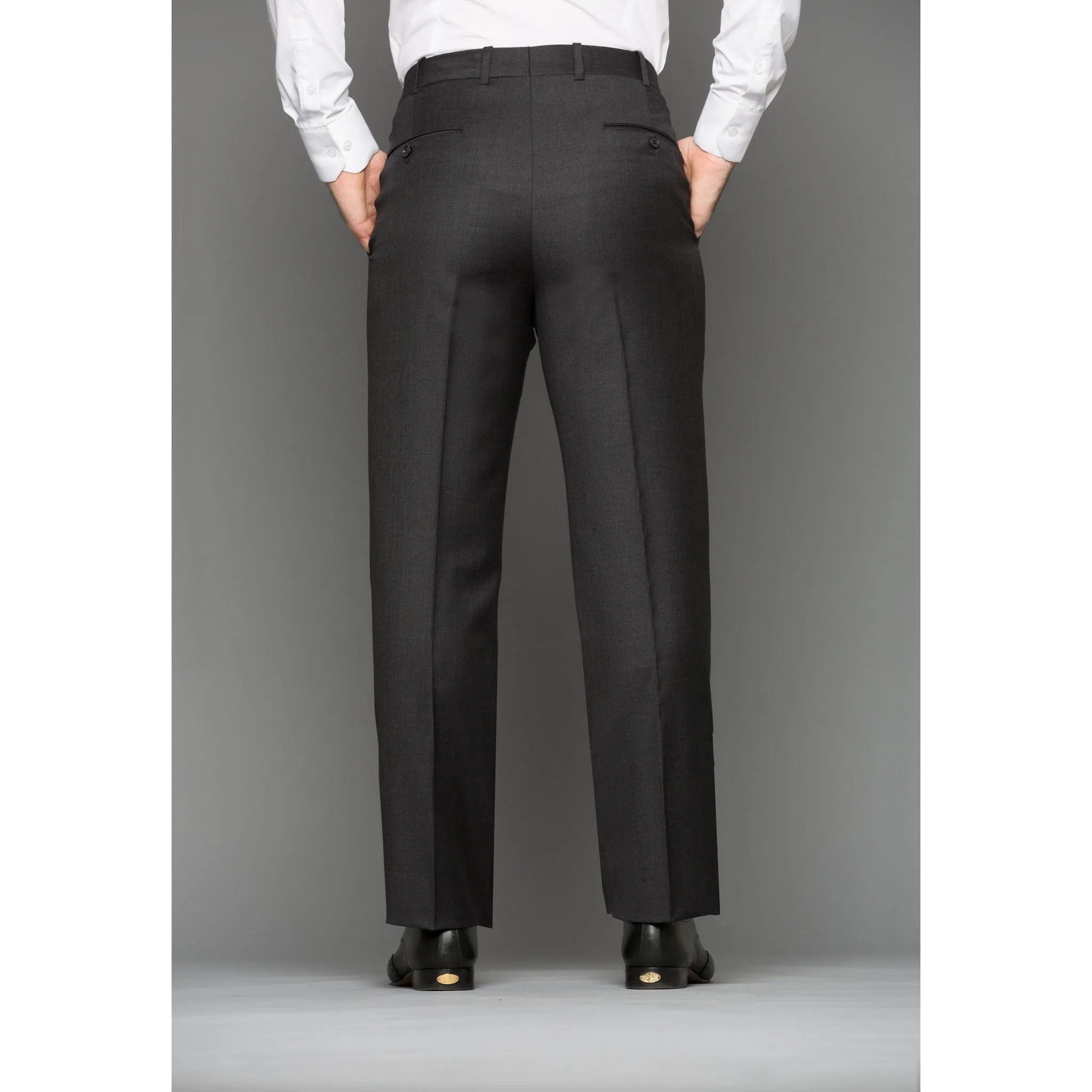Dark Grey Wool Trousers