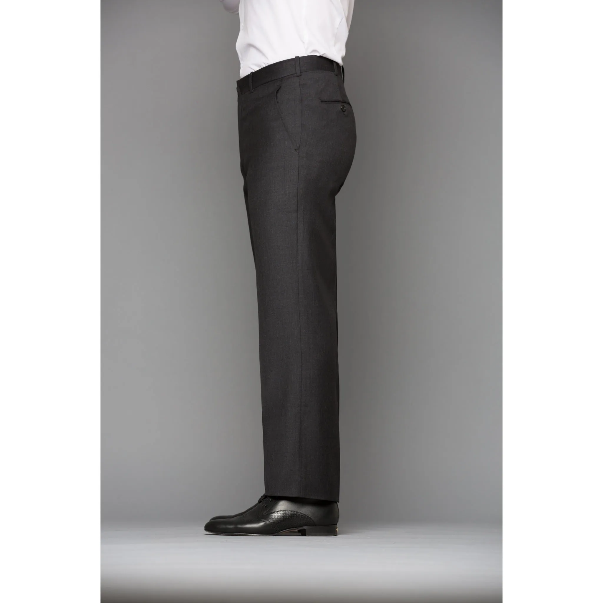 Dark Grey Wool Trousers