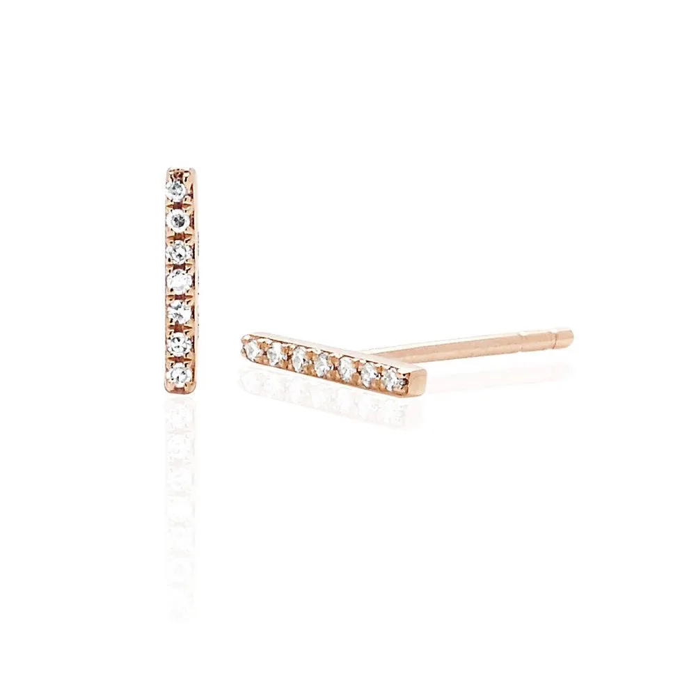 Diamond Bar Earrings