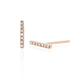 Diamond Bar Earrings