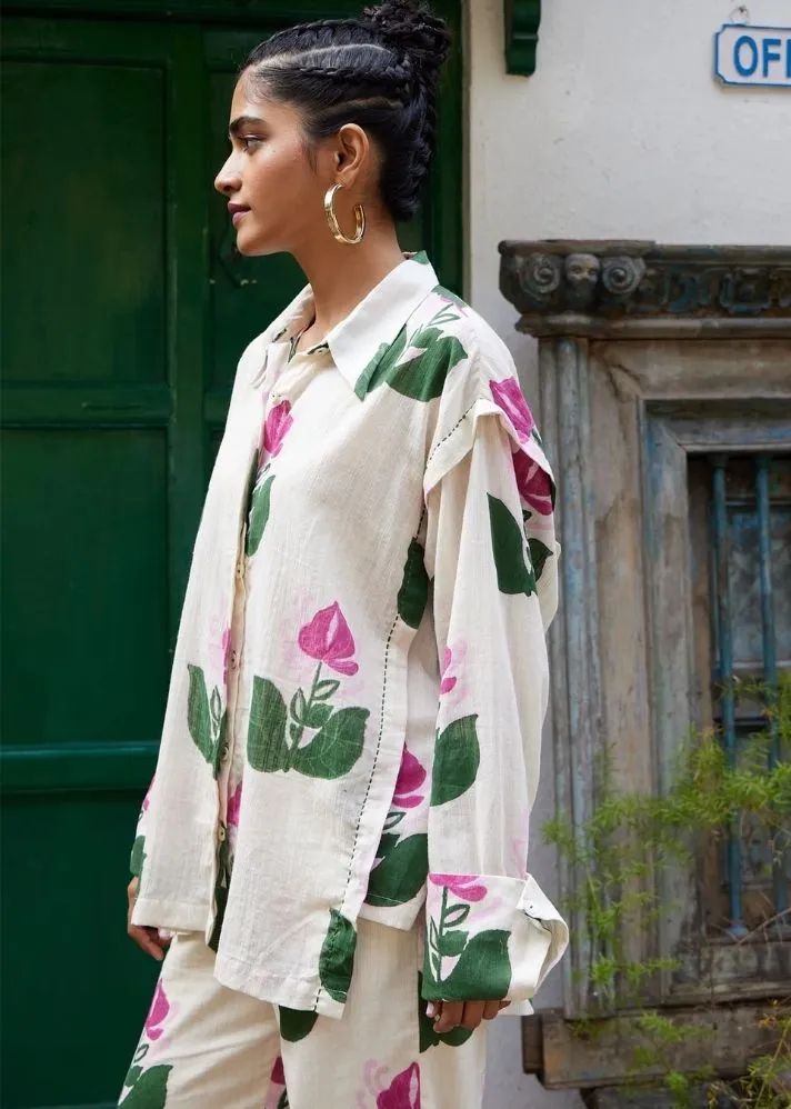 Dione Handloom Shirt Co-Ord Set
