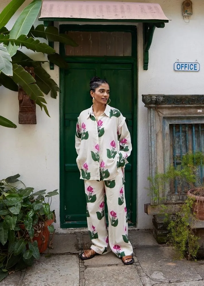 Dione Handloom Shirt Co-Ord Set