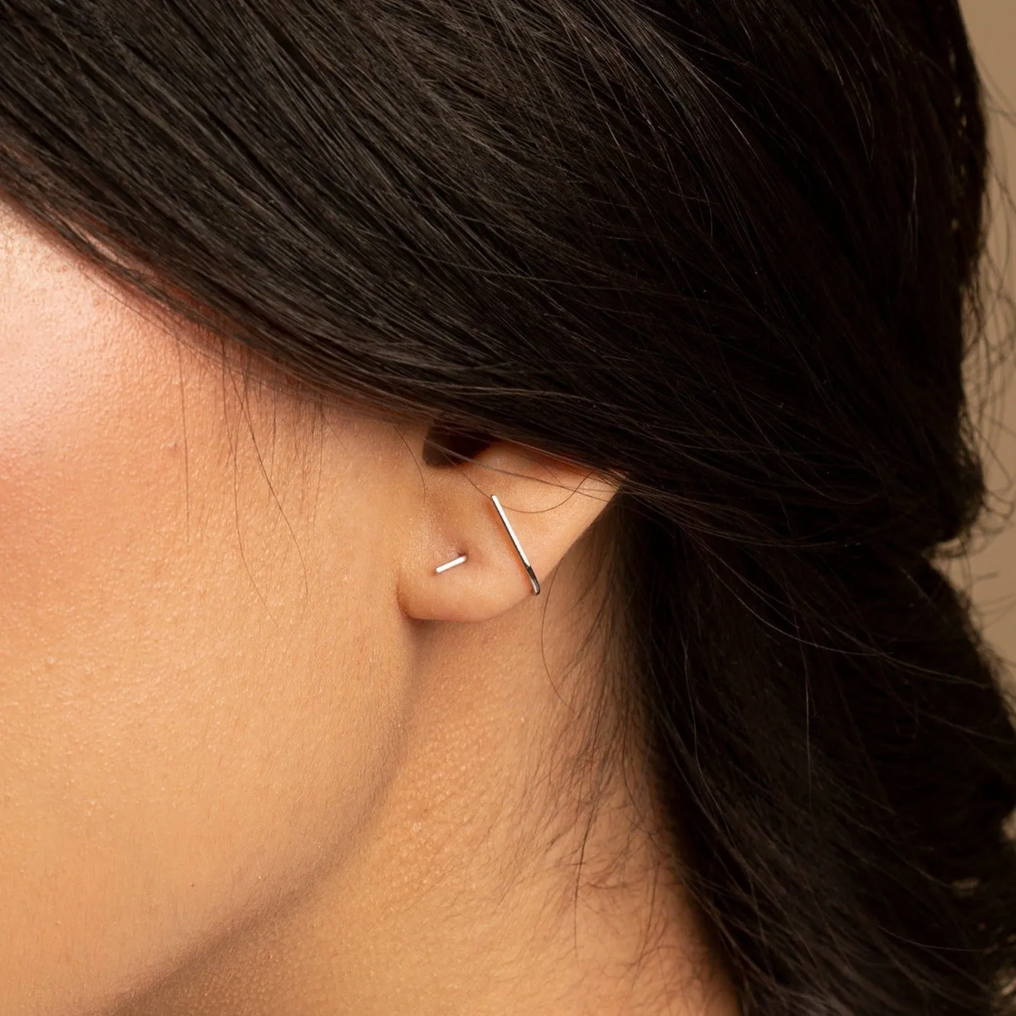 Earrings "Graphic" 925 Silver