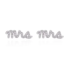 Ettie 'Mrs' Stud Earrings | 925 Sterling Silver