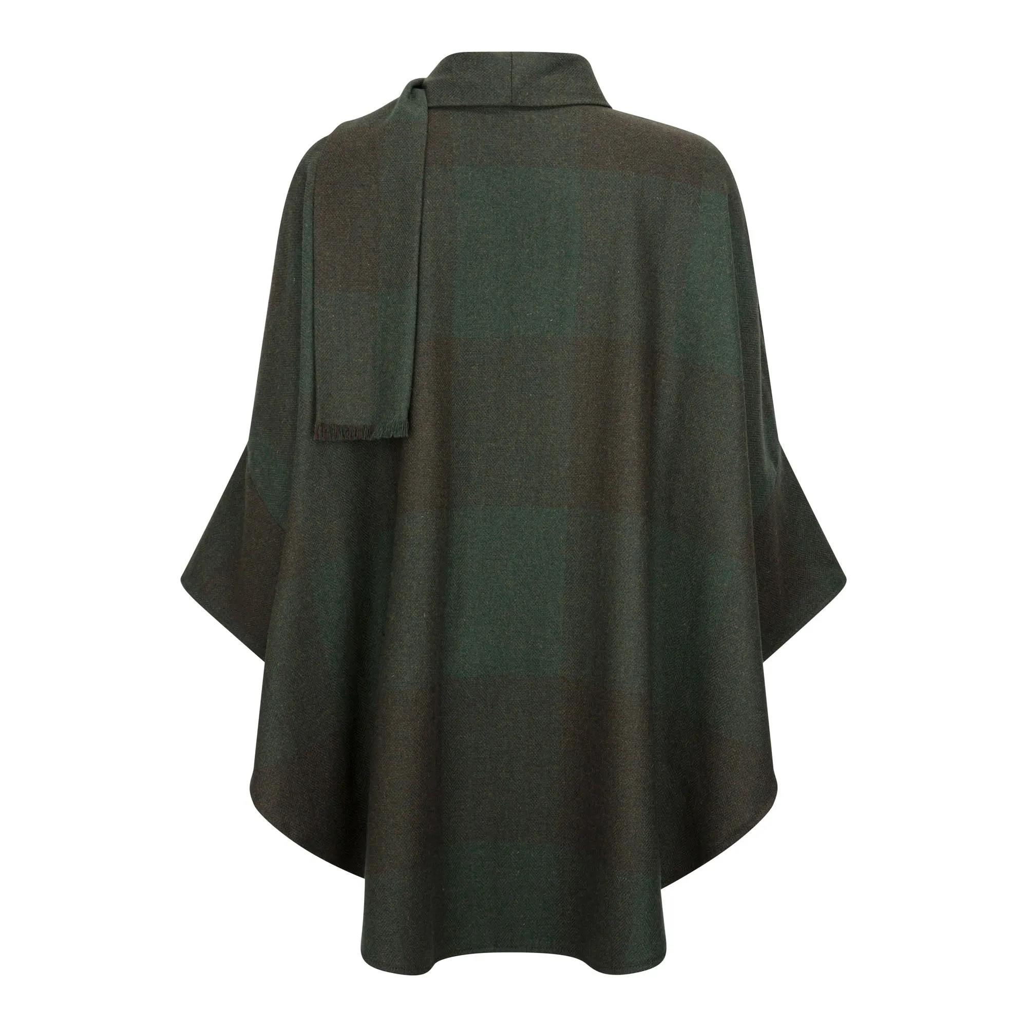 Forest Green Roisin Donegal Tweed Cape