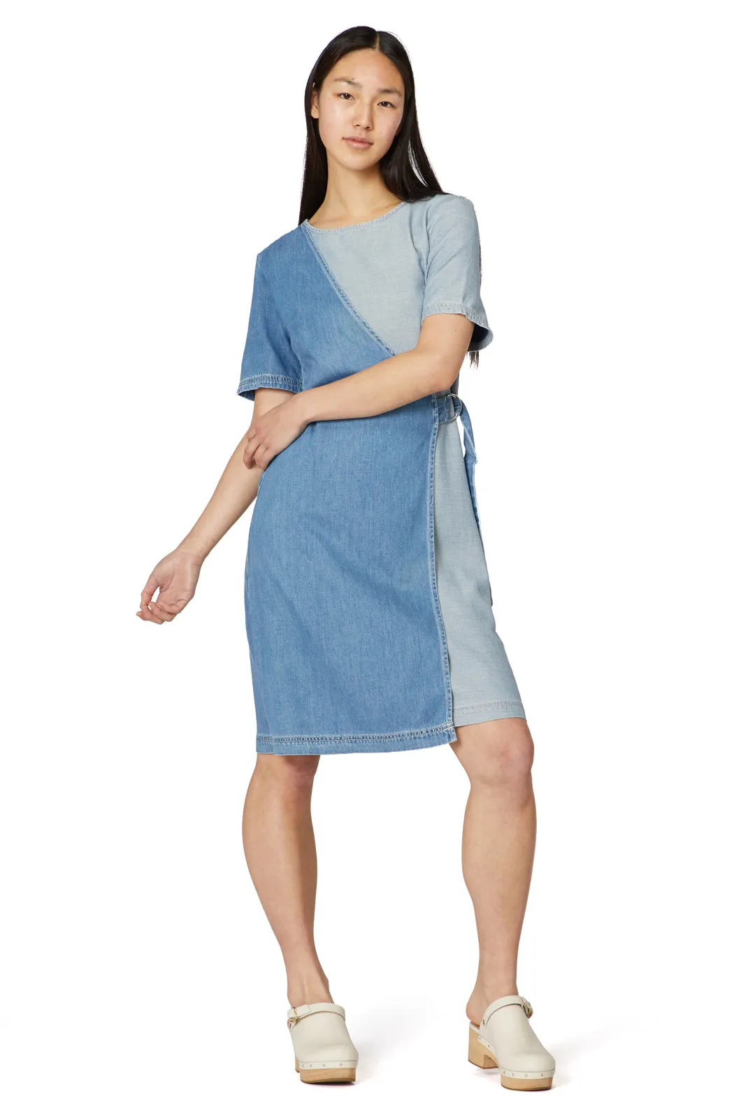 Genie Wrap Denim Dress