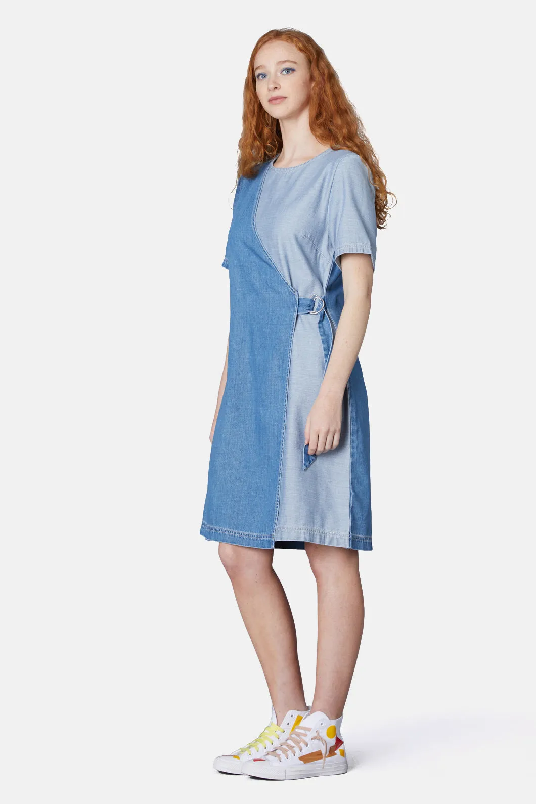 Genie Wrap Denim Dress