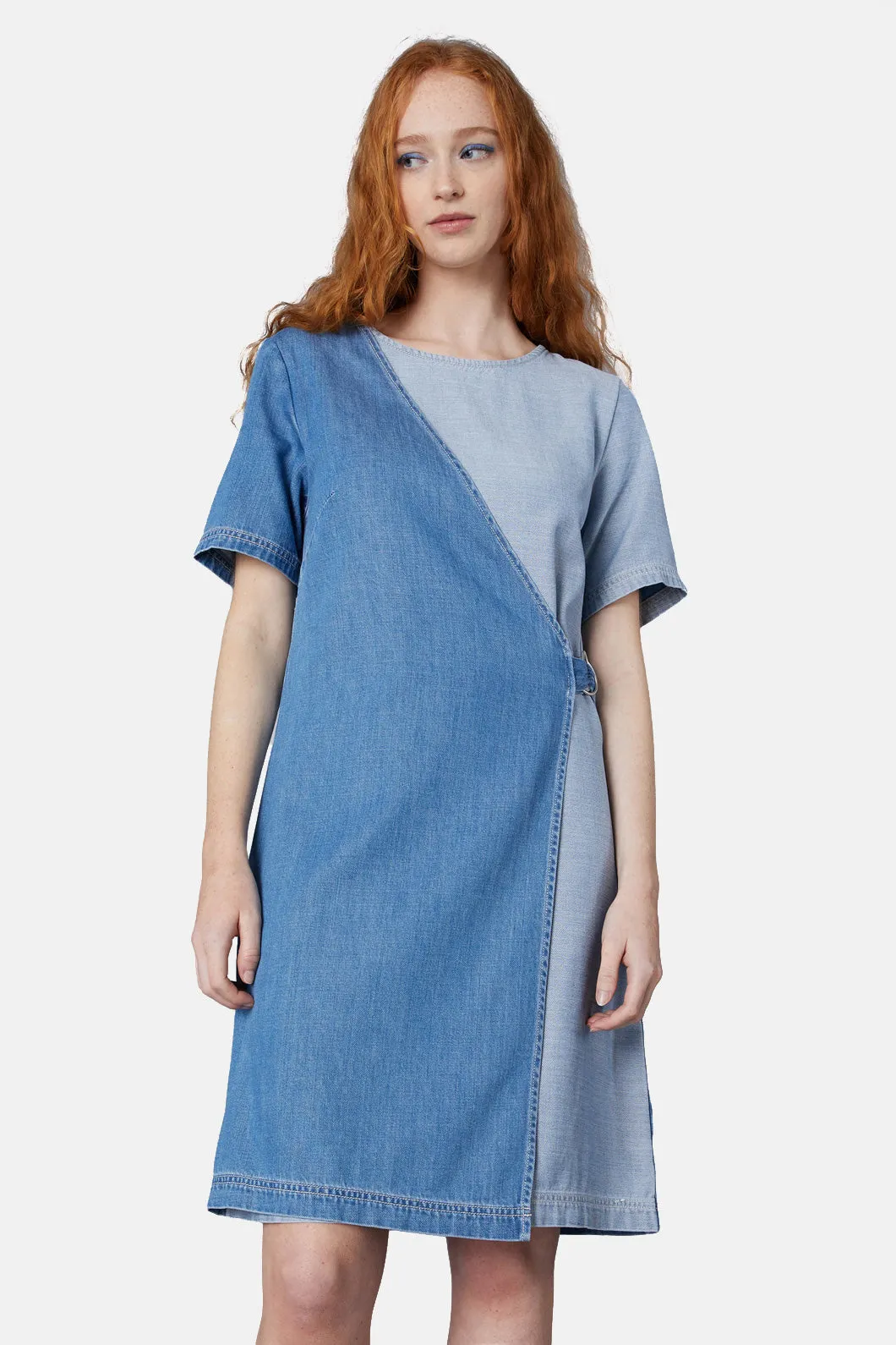 Genie Wrap Denim Dress