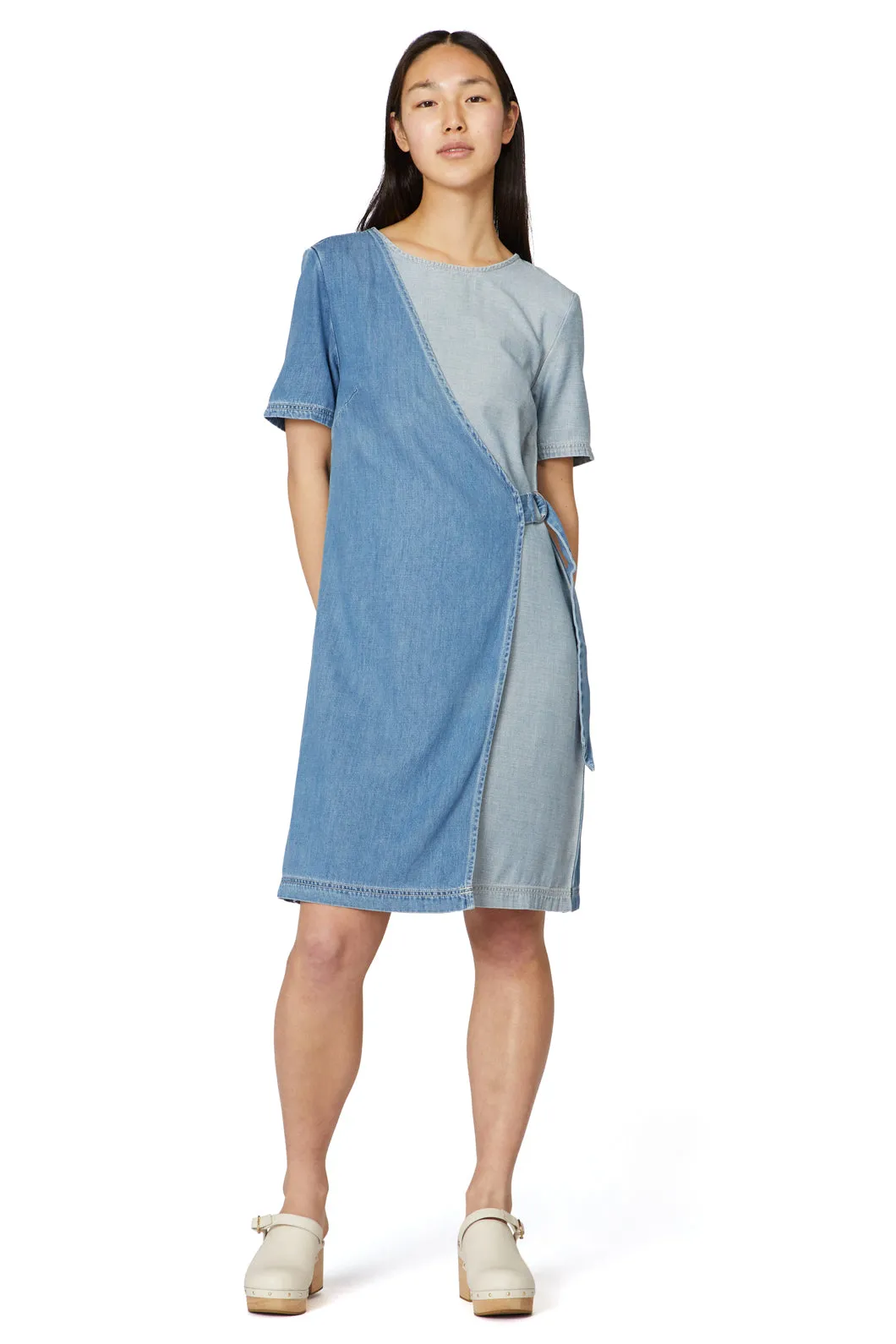 Genie Wrap Denim Dress