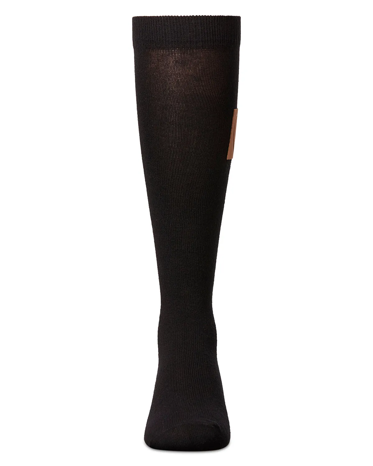 Girl's Cork Heart Patch Tab Knee High Socks