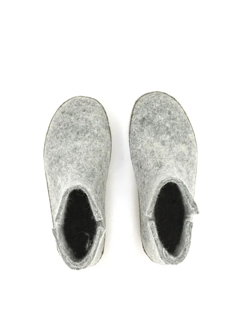 Glerups — Boot Leather Sole - Grey