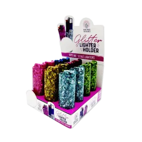 Glitter Lighter Case - 12 Pieces Per Retail Ready Display 25375