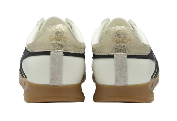 Gola Torpedo Sneakers in Off White/Black/Gold