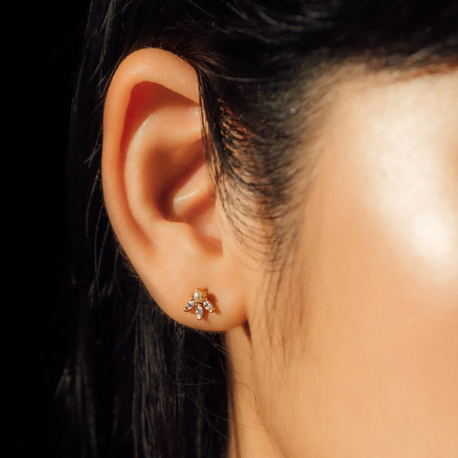 Gold Julie Studs