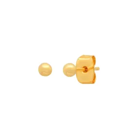 Gold Sphere Studs | 3mm