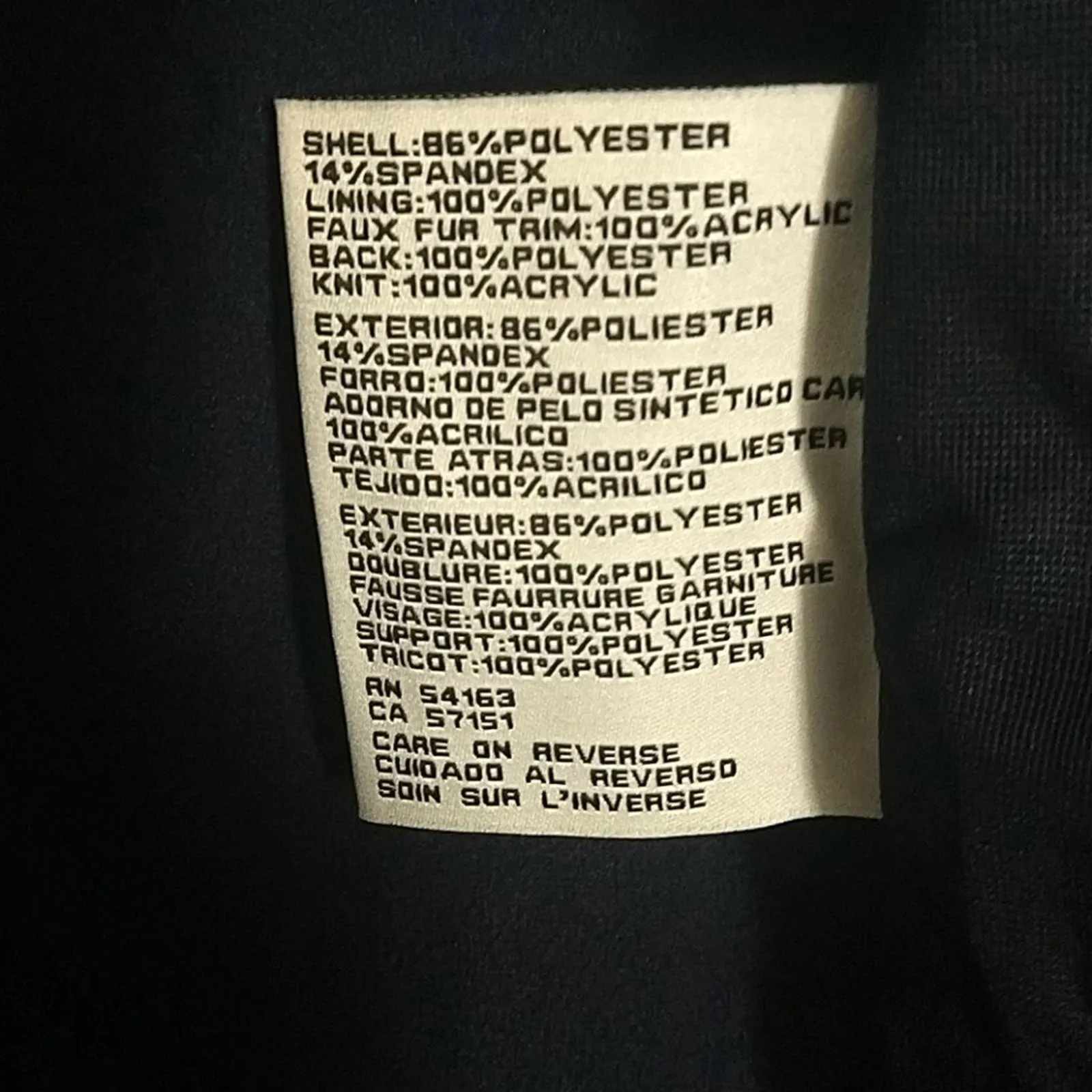 Jessica Simpson Double Zip Anorak Jacket Navy XS
