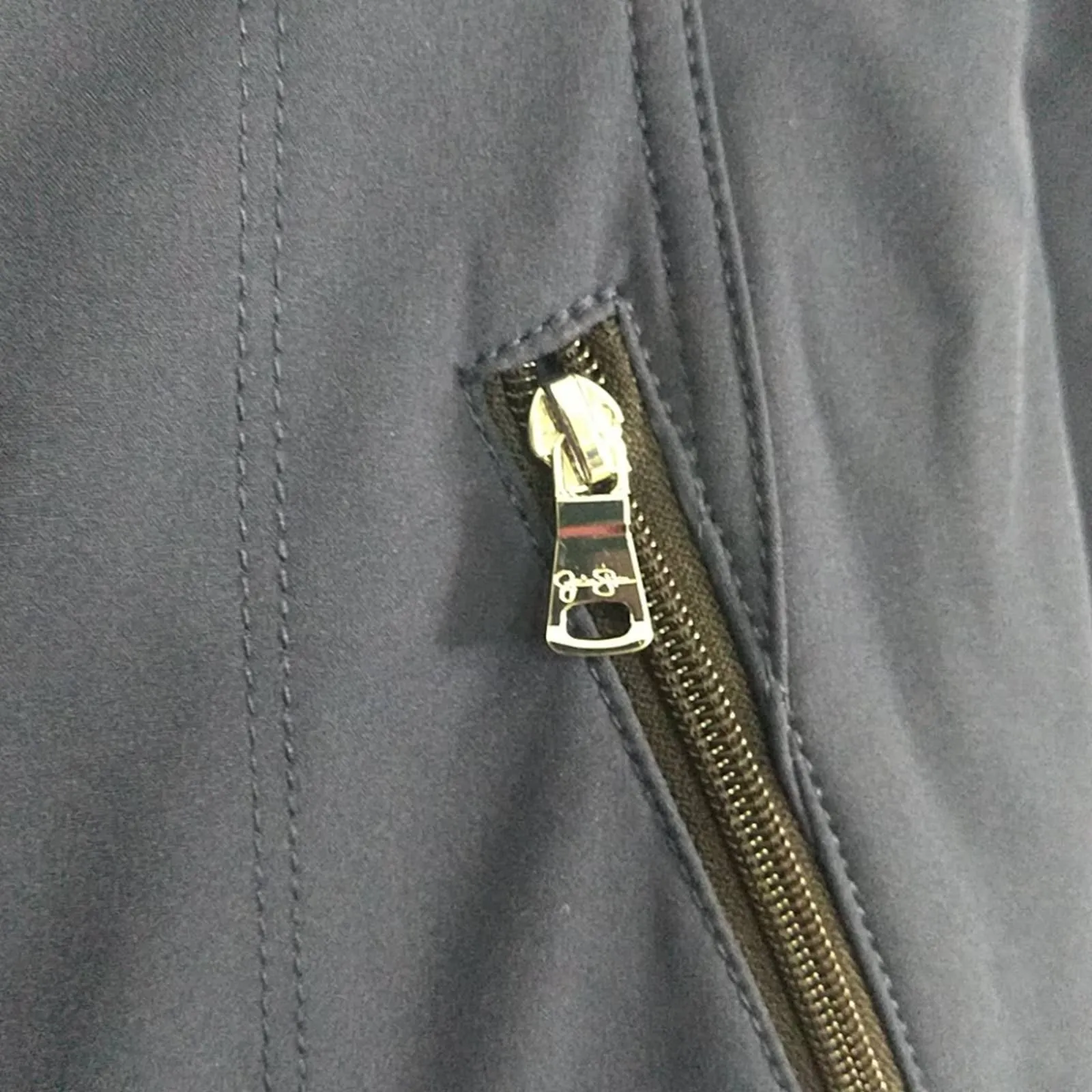 Jessica Simpson Double Zip Anorak Jacket Navy XS
