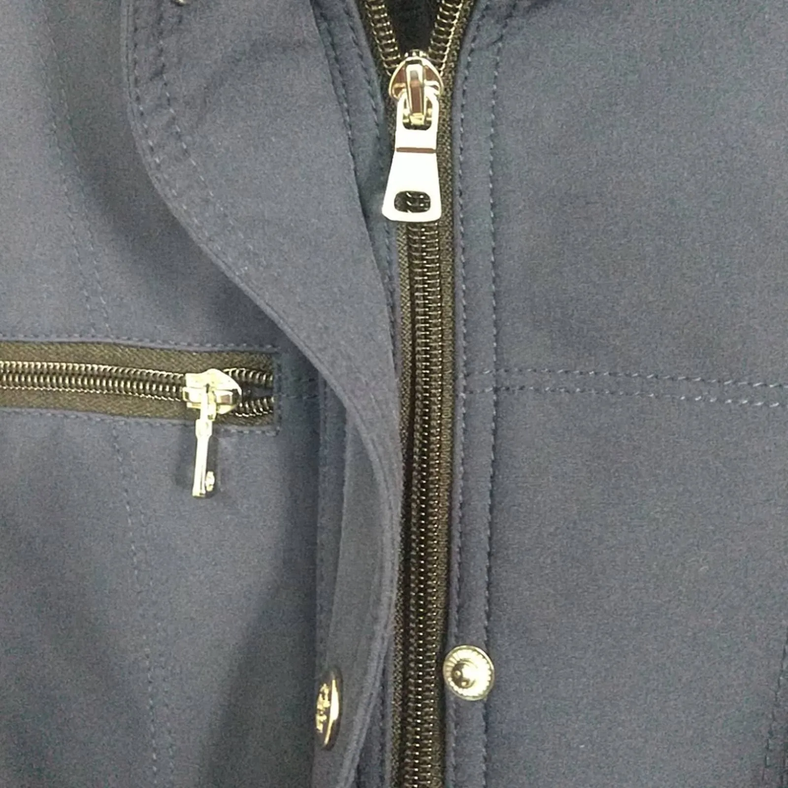 Jessica Simpson Double Zip Anorak Jacket Navy XS