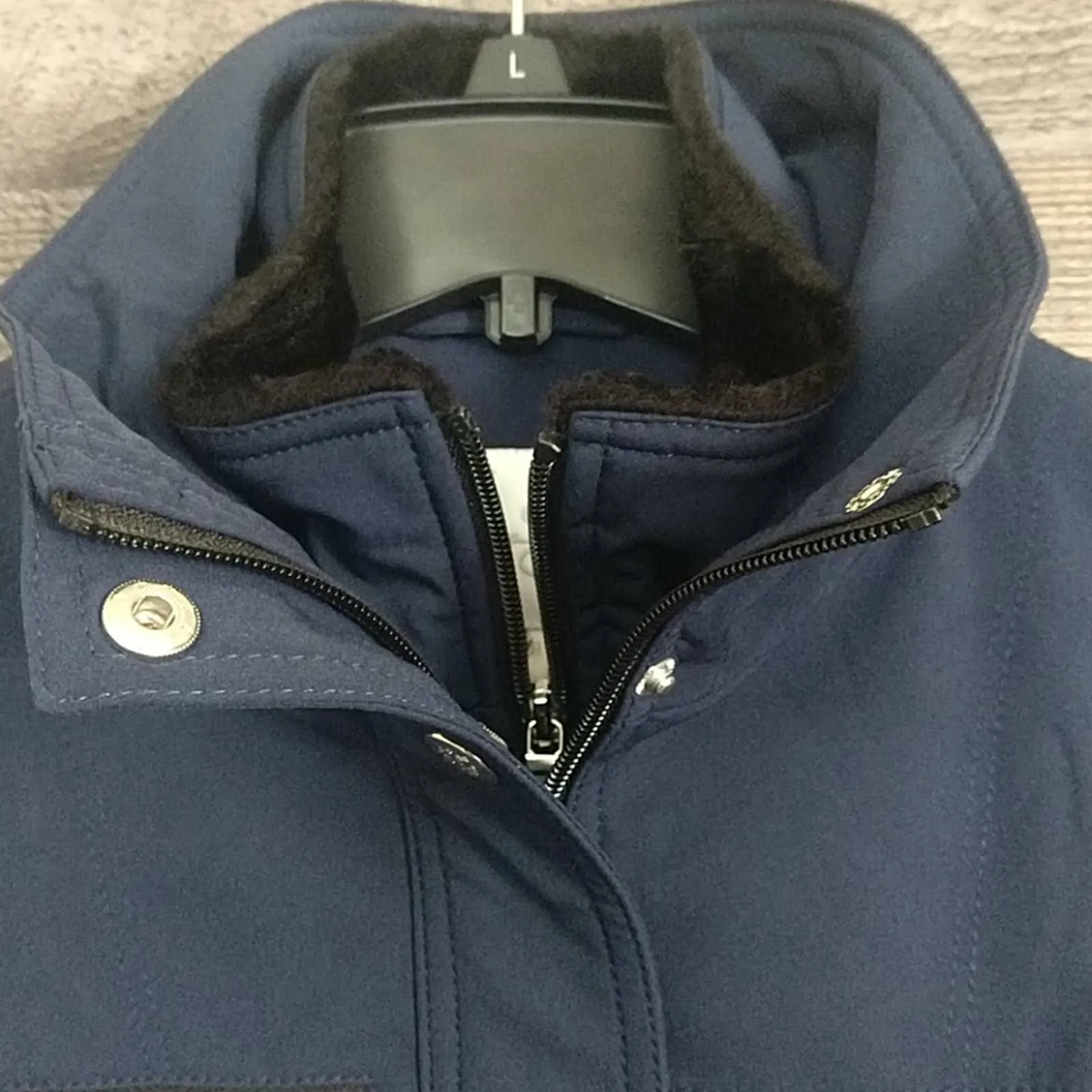 Jessica Simpson Double Zip Anorak Jacket Navy XS