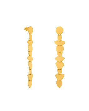 Long Golden Venus Earrings