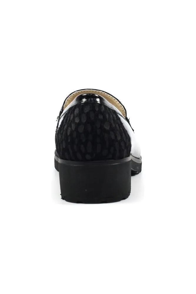 Lunar FLW004 Zora chain detail shoe in pewter