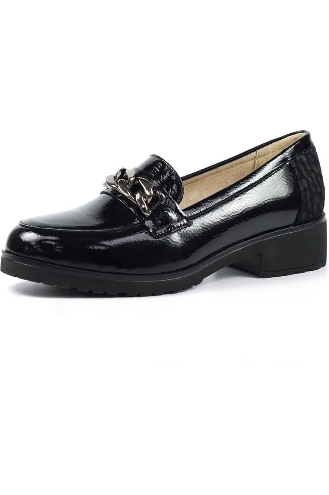 Lunar FLW004 Zora chain detail shoe in pewter