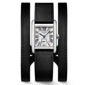 Mini DolceVita Black Nappa Double Tour Leather Strap