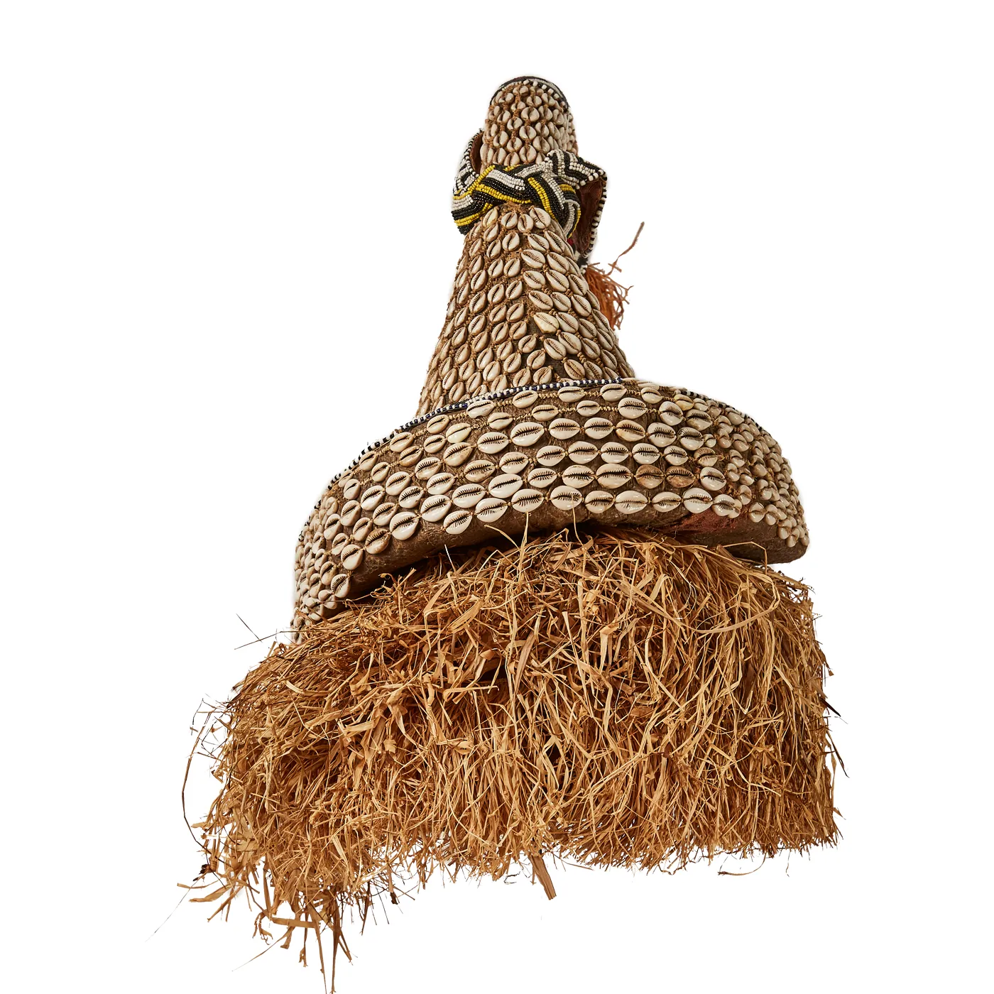 Mukenga Royal Kuba Helmet Mask