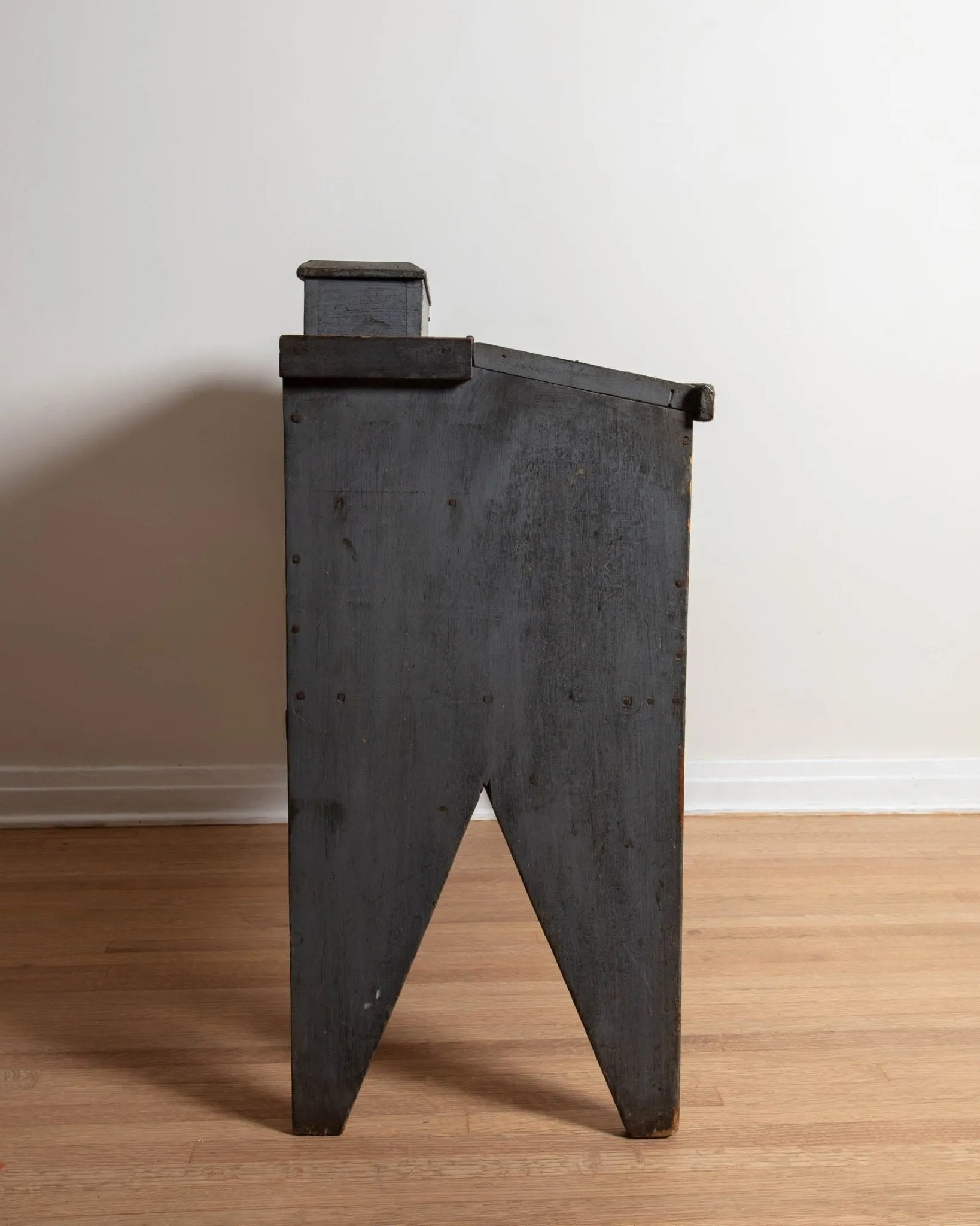 Primitive Blue American Desk From 1845