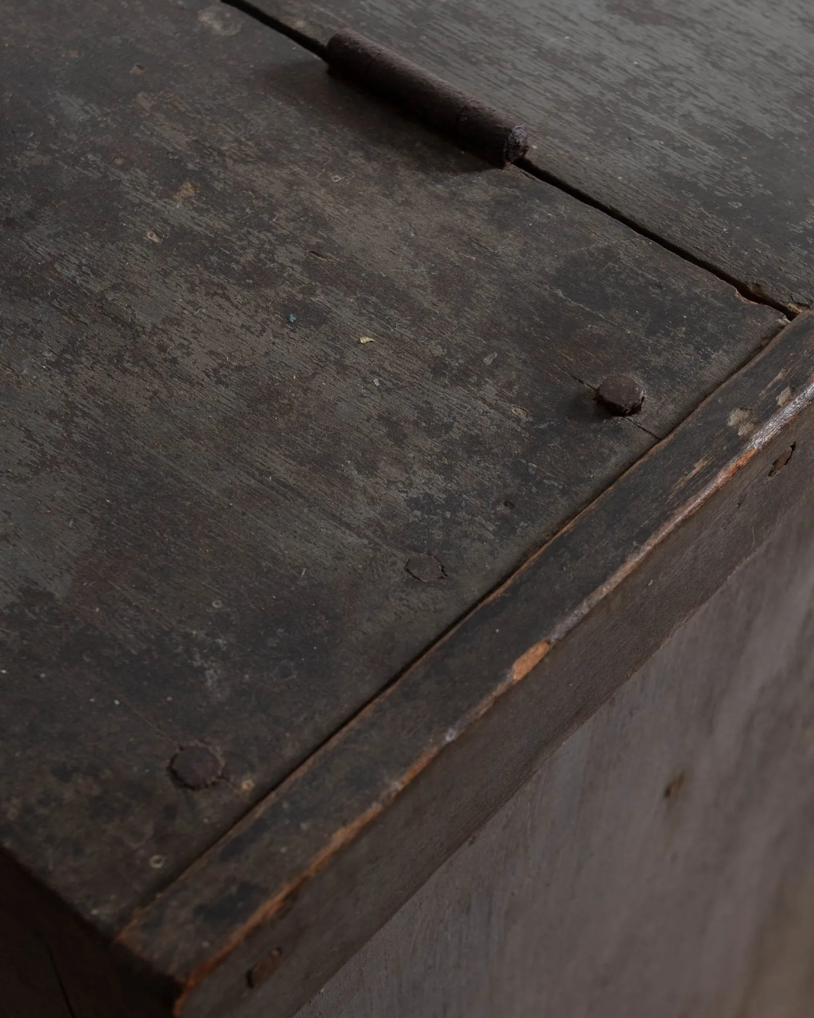 Primitive Blue American Desk From 1845